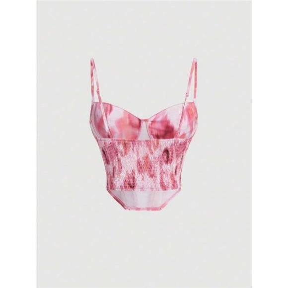 Fishbone Printed Corset Top - Picture 2 of 4